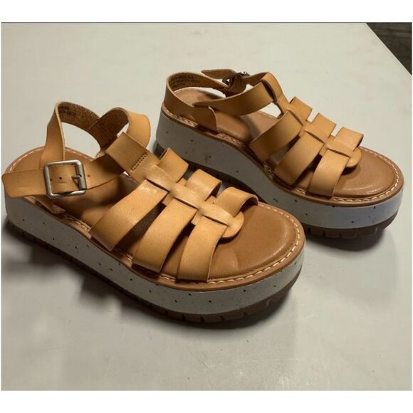 Universal Thread Justine Tan Platform Sandals Womens Shoes Sz 6 - Picture 2 of 8